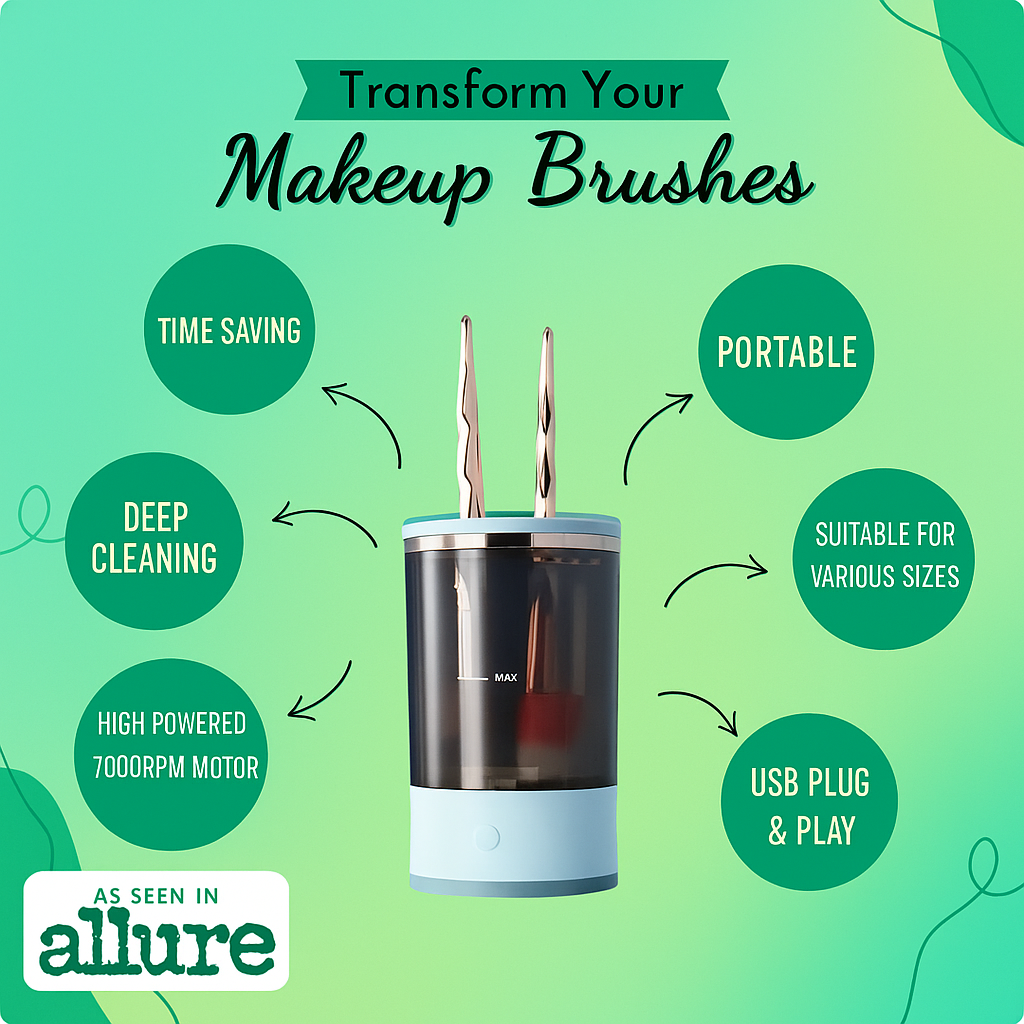 Revolutionize Your Makeup Routine with the Electric Makeup Brush Cleaner Machine