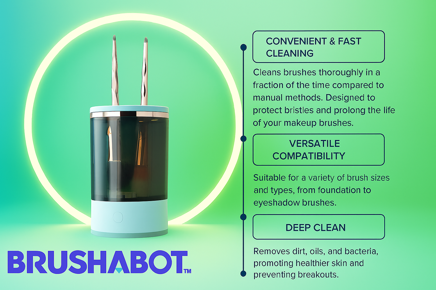 Revolutionize Your Makeup Routine with the Electric Makeup Brush Cleaner Machine